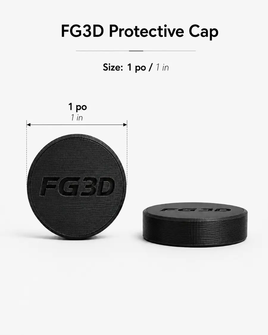 Capuchon de protection 1 po — fiche avec dimensions